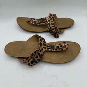 Blowfish Malibu Leopard Print Sandal Women's 8.5